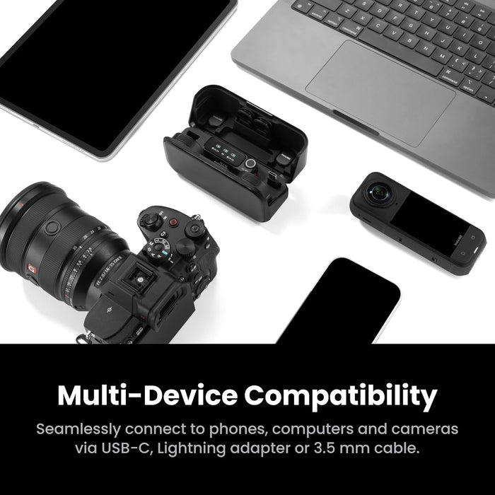 INSTA360 Mic Pro Single (1 TX + 1 RX) (Black)