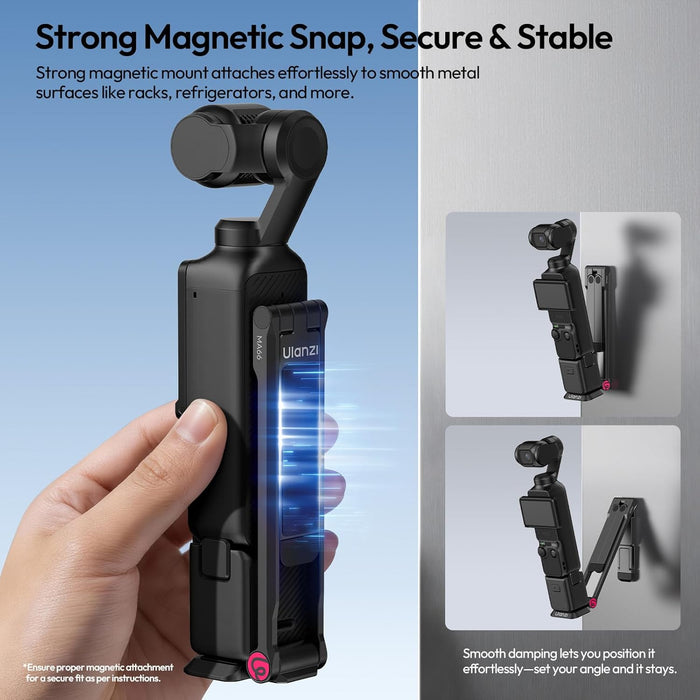 ULANZI MA66 Tripod Quick Release Plate w/ Built in Foldable Tripod for DJI Osmo Pocket 3