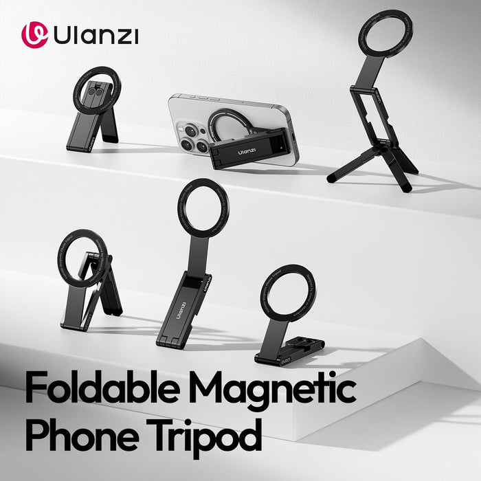 ULANZI MA60 Foldable Magnetic Phone Tripod (Black)