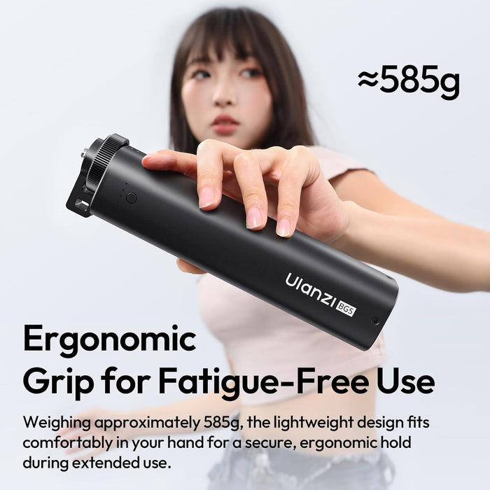 ULANZI BG5 Handheld Battery Grip - 100W bi-directional PD, 6400 mAh