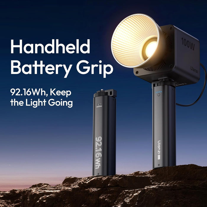 ULANZI BG5 Handheld Battery Grip - 100W bi-directional PD, 6400 mAh
