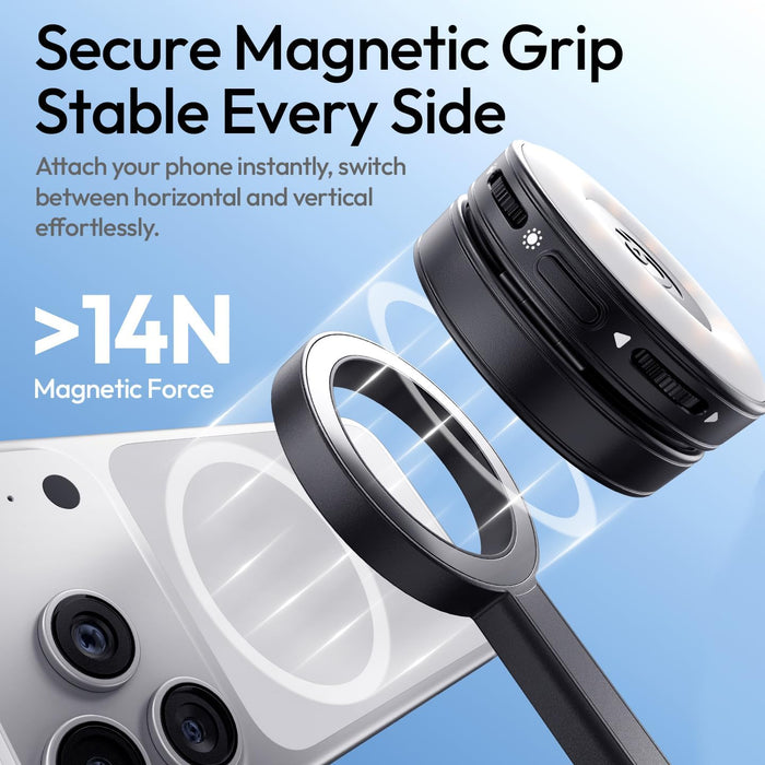 ULANZI SK21 Auto-Open 2-in-1 Selfie Stick + Tripod w/ 4 Legs - Magnetic Mount