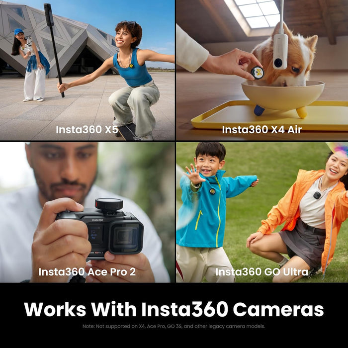 INSTA360 Mic Pro Double (2 TX + 1 RX) (Black)