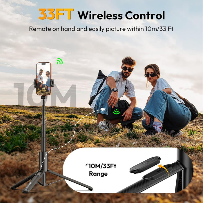 ULANZI SK27 2-in-1 Selfie Stick + Tripod - Phone Clamp Version