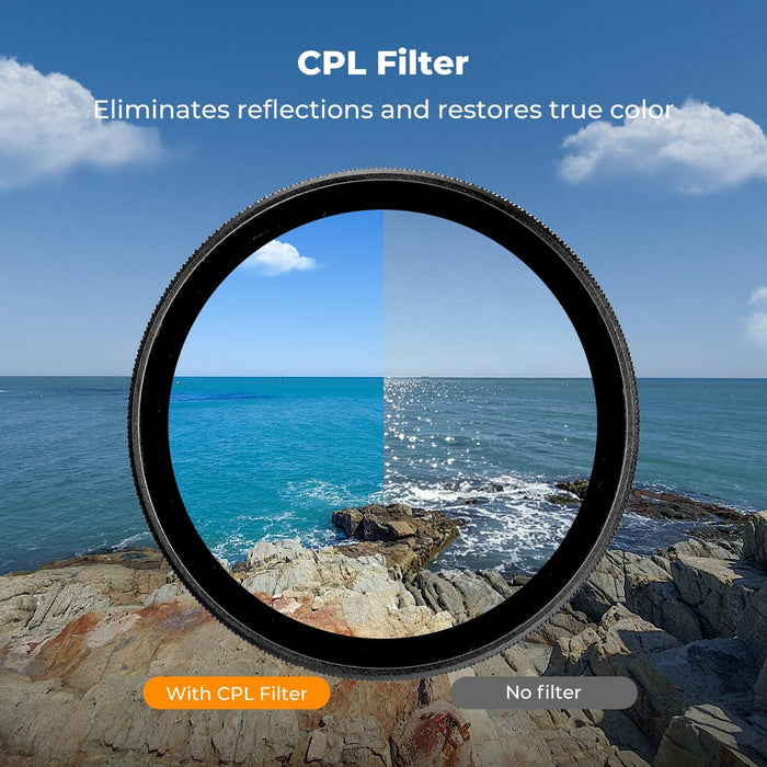 K&F CONCEPT ND4-32 + CPL + UV Snap-on Filters for DJI Osmo Action 6