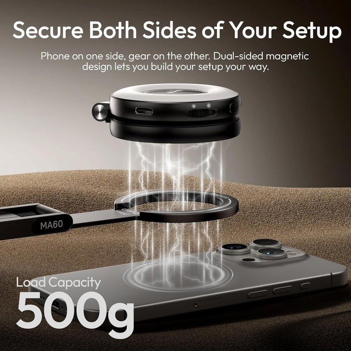 ULANZI MA60 Foldable Magnetic Phone Tripod (Black)