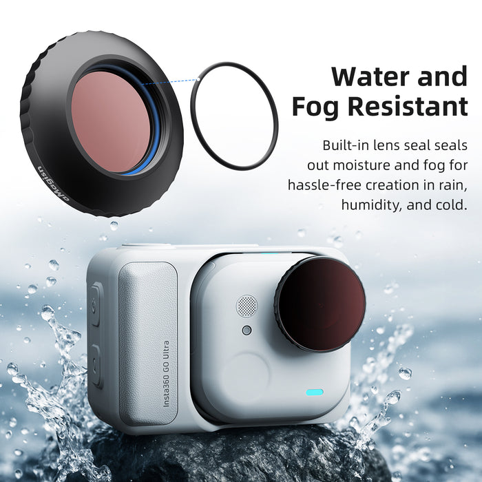 OEM (Generic) Clip-on Filters for Insta360 Go Ultra - CPL + ND8 + ND16 + ND32