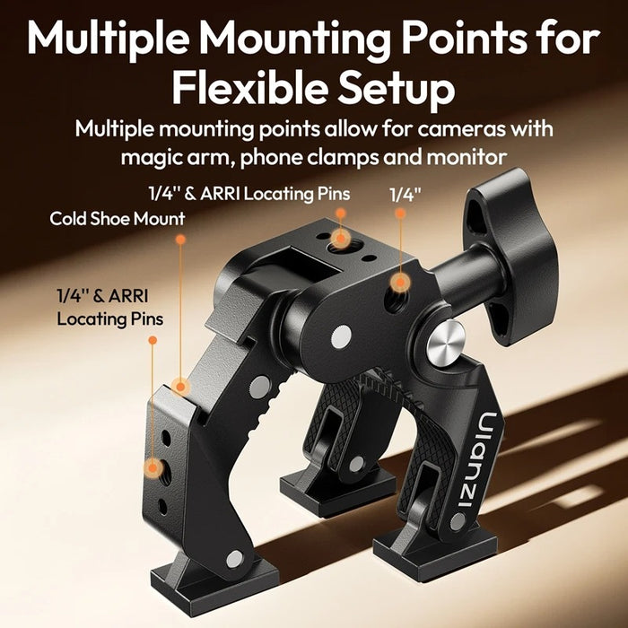 ULANZI CO78 Super Clamp Kit (Super Clamp & Magic Arm with Dual Ball Head)