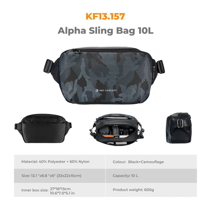 K&F CONCEPT Alpha Sling Bag 10L (Camo)
