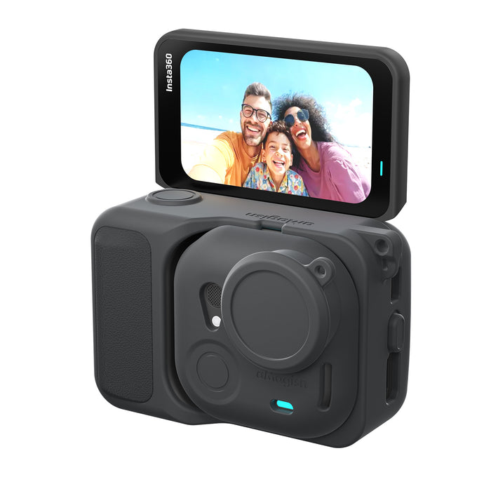 AMAGISN Protective Silicone Case for Insta360 GO Ultra (Black)