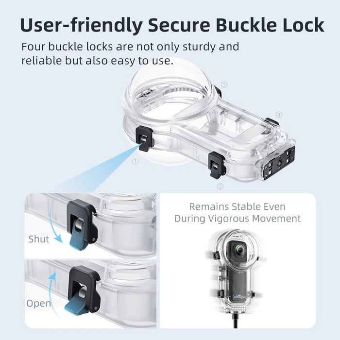 OEM (Generic) Fully Invisible Dive Case for Insta360 X5