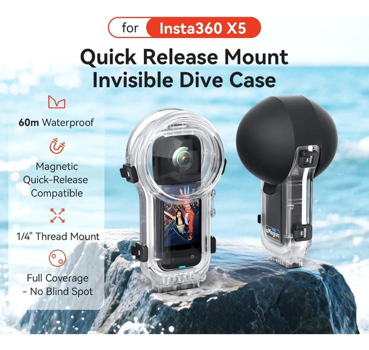 OEM (Generic) Fully Invisible Dive Case for Insta360 X5