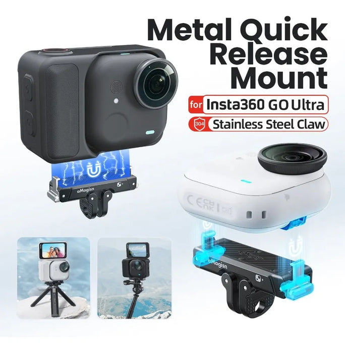 OEM (Generic) Metal Magnetic Quick Release Mount for Insta360 Go Ultra