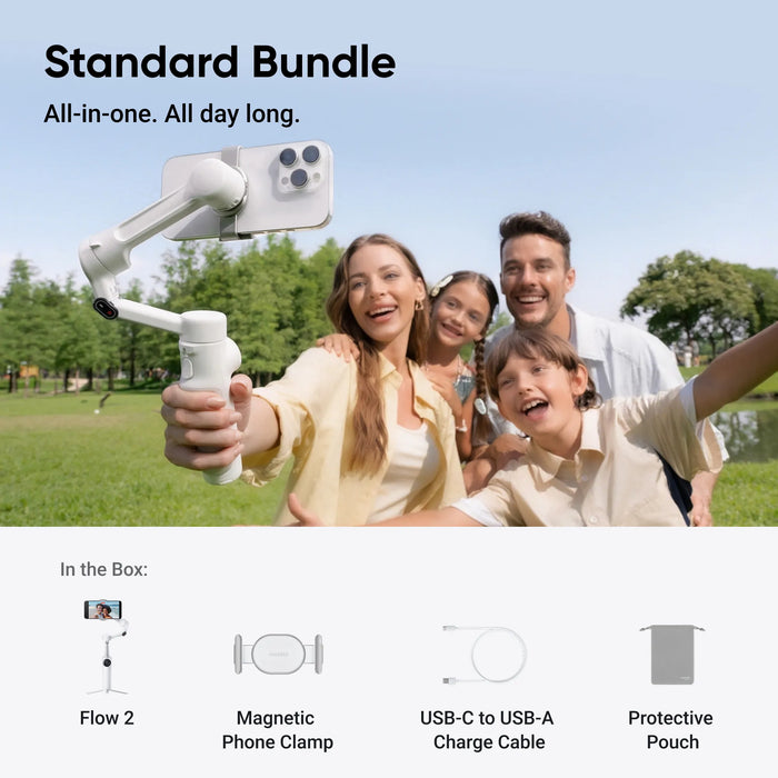 INSTA360 Flow 2 - Standard Bundle (Summit White)