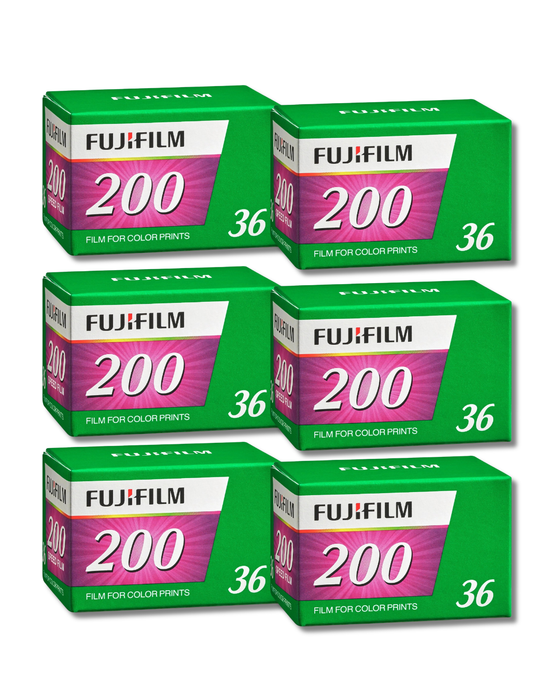(BUNDLE) 6 x FUJIFILM Fujicolor 200 - 36 Exposures