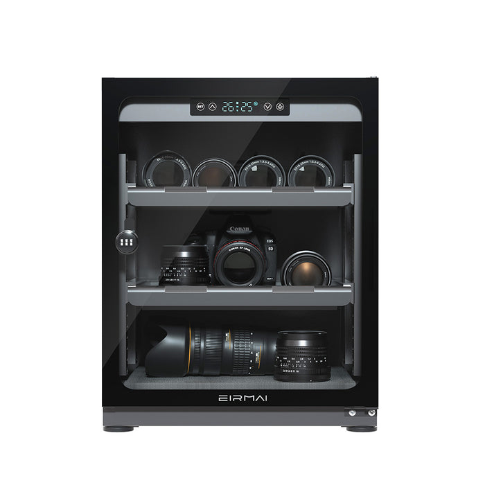 EIRMAI Dry Cabinet 70L PRO - Automatic digital control, LCD touchscreen, LED lighting, combination lock, 5 years warranty (with conditions)