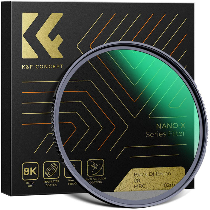 K&F CONCEPT NANO-X Series Filter - Black Diffusion (Black Mist) 1/8 - All Sizes
