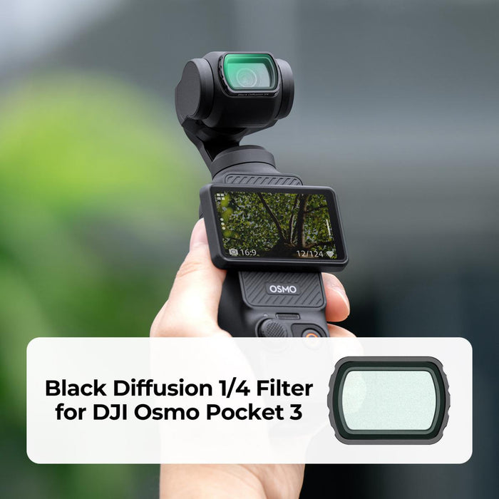 K&F CONCEPT Black Mist 1/4 Filter for DJI Osmo Pocket 3 - Magnetic Filter, 28 Layer Nano Coated