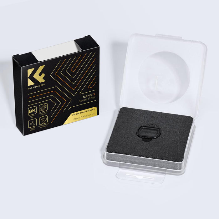 K&F CONCEPT Black Mist 1/4 Filter for DJI Osmo Pocket 3 - Magnetic Filter, 28 Layer Nano Coated