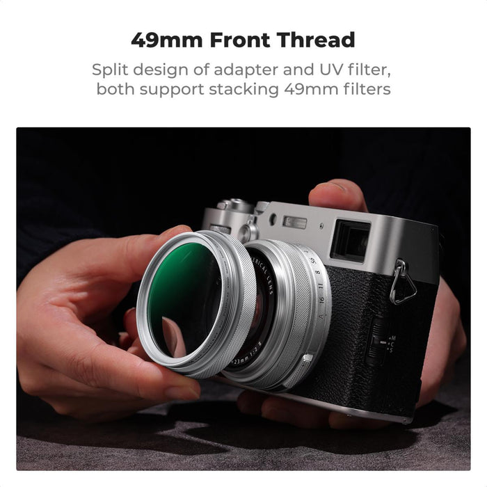 K&F CONCEPT MCUV (Protective Filter) Filter for Fujifilm X100 Series (Silver)