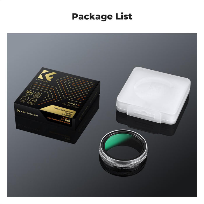 K&F CONCEPT MCUV (Protective Filter) Filter for Fujifilm X100 Series (Silver)