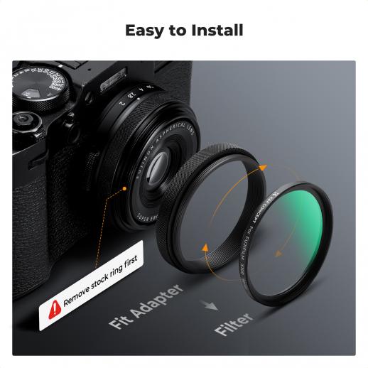 K&F CONCEPT MCUV (Protective Filter) for Fujifilm X100 Series -  (Black)