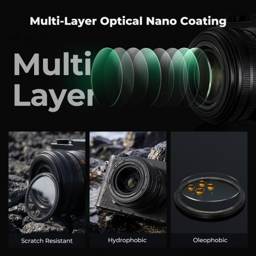 K&F CONCEPT NANO-X UV Filter for Leica Q3 43/ Q3 28/ Q3/ Q2 - 49mm