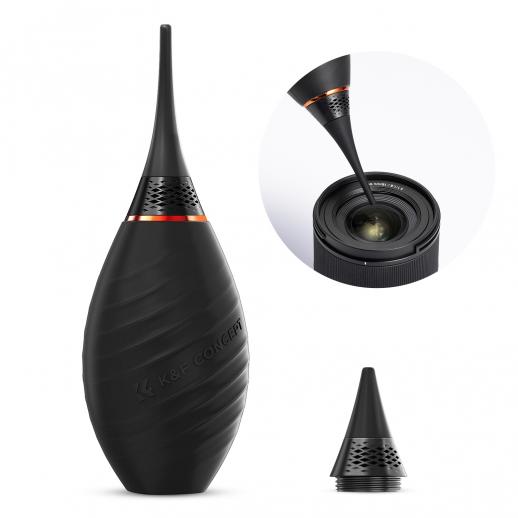 K&F CONCEPT Silicone Air Blower for Camera & Lenses (Black)