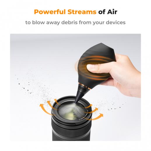 K&F CONCEPT Silicone Air Blower for Camera & Lenses (Black)