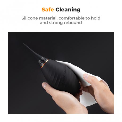 K&F CONCEPT Silicone Air Blower for Camera & Lenses (Black)