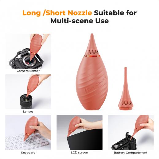 K&F CONCEPT Silicone Air Blower for Camera & Lenses (Pink)