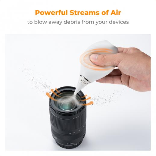 K&F CONCEPT Silicone Air Blower for Camera & Lenses (White)