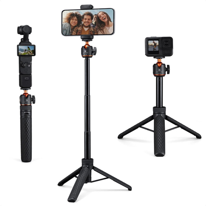 K&F Concept MS62 25.6'' Mini Selfie Stick Tripod Stand