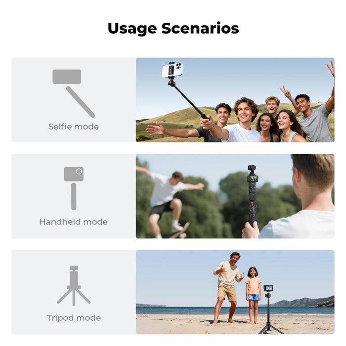 K&F Concept MS62 25.6'' Mini Selfie Stick Tripod Stand