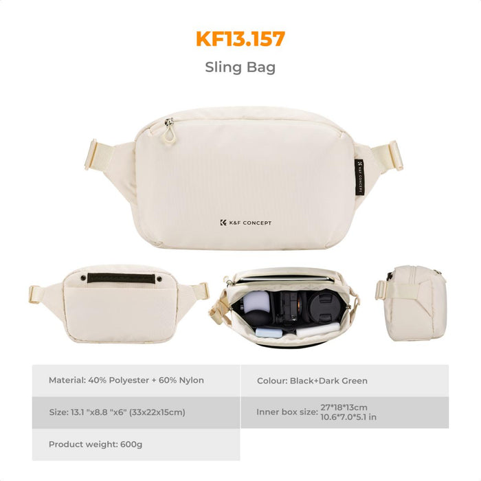 K&F CONCEPT Alpha Sling Bag 10L (Beige)