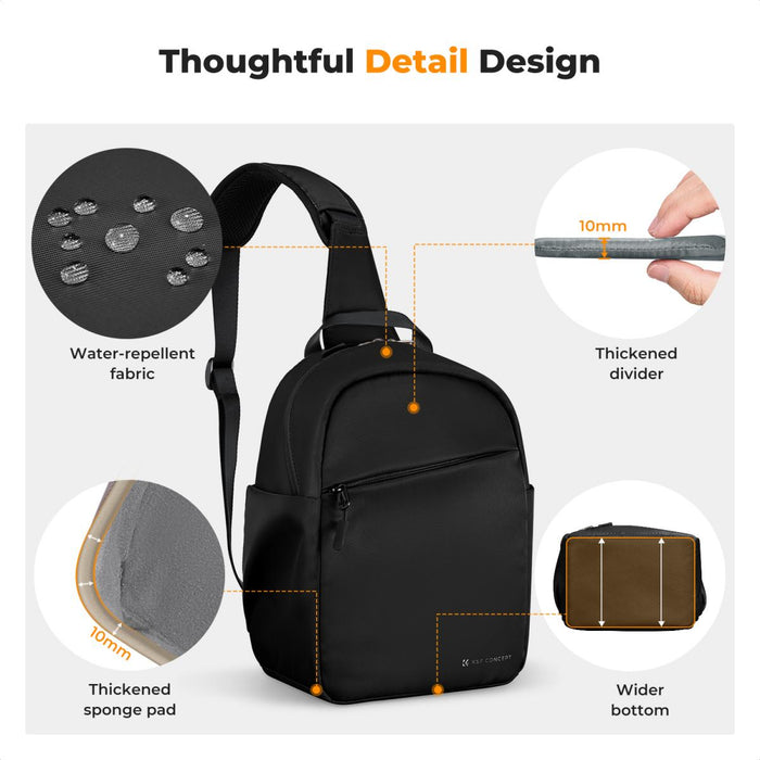 K&F CONCEPT 5L U08 Sling Bag (Black)