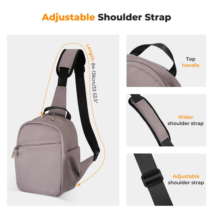 K&F CONCEPT 5L U08 Sling Bag (Deep Pink)
