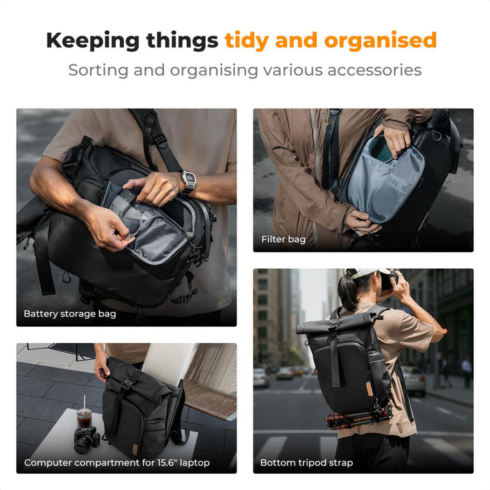K&F CONCEPT Backpack 20L Nature Wander 11 (Black)