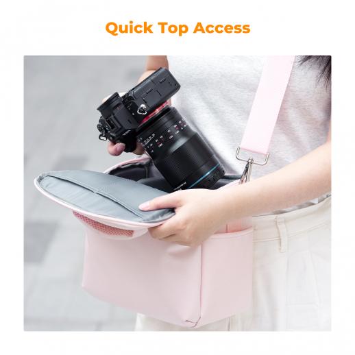 K&F CONCEPT Urban Wander 05 5L Camera Sling Bag (Pink)