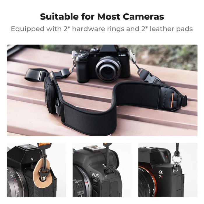 K&F CONCEPT U04 Camera Neck Strap with Quick Release (Black)