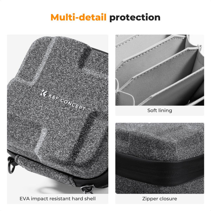 K&F CONCEPT Hard Shell Camera Lens Filter Case - fits up to 10 pcs filters
