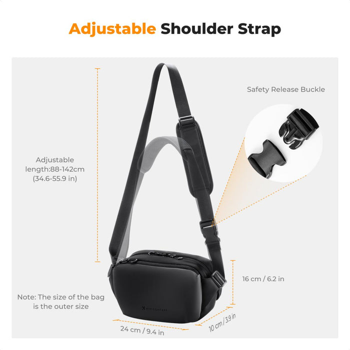 K&F CONCEPT Alpha Sling Bag 4L (Black)