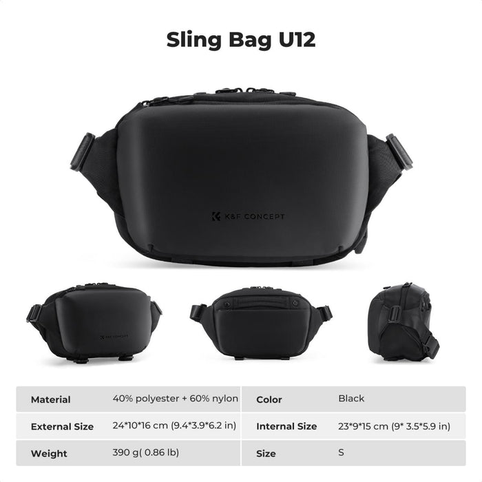 K&F CONCEPT Alpha Sling Bag 4L (Black)