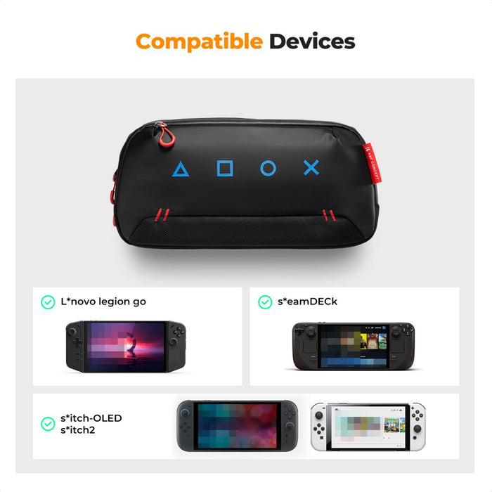 K&F CONCEPT Travel Sling Bag for Nintendo Switch, Steam Deck etc.
