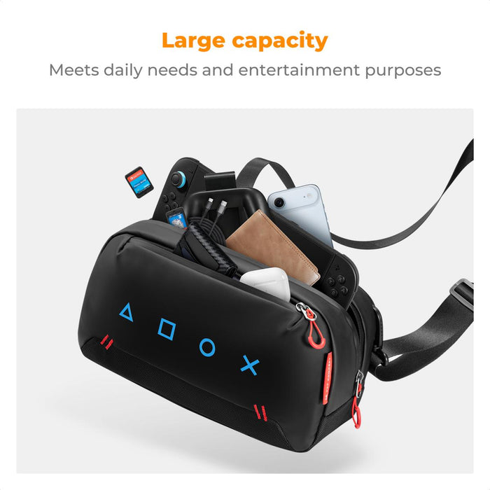 K&F CONCEPT Travel Sling Bag for Nintendo Switch, Steam Deck etc.
