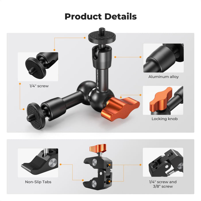 K&F CONCEPT 6" Magic Arm w/ Super Clamp