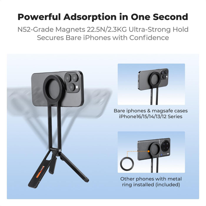 K&F CONCEPT MS47 Magnetic Phone Tripod Stand
