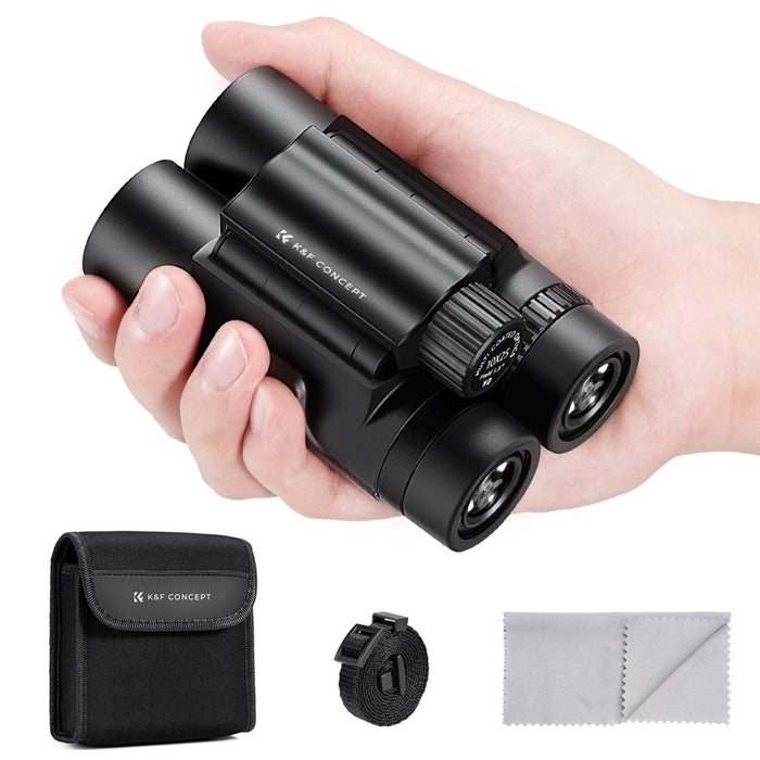 K&F CONCEPT 10x25 Waterproof Compact Binoculars - IP65, BAK4 prism, multi-coated lens