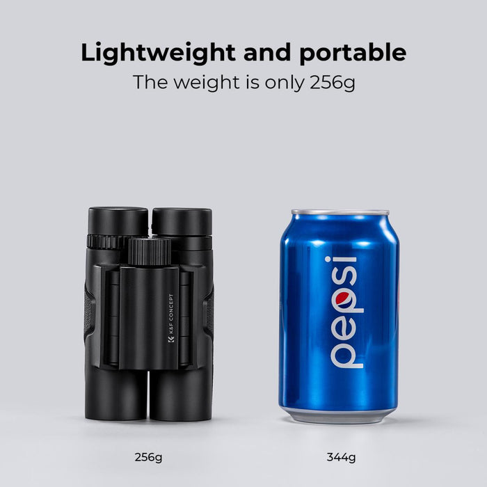 K&F CONCEPT 10x25 Waterproof Compact Binoculars - IP65, BAK4 prism, multi-coated lens