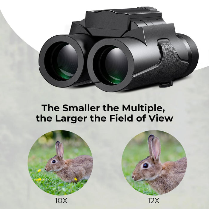K&F CONCEPT 10x25 Waterproof Compact Binoculars - IP65, BAK4 prism, multi-coated lens